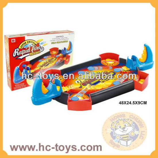 kids coin operated game machine,mini coin pusher game,shooting game toys