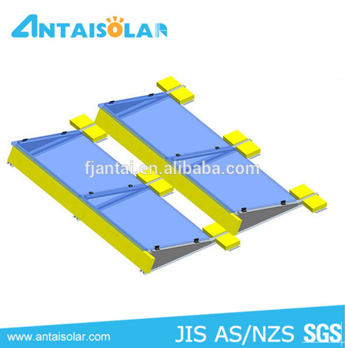 aluminum ballast mounting system for commercial solar power plant