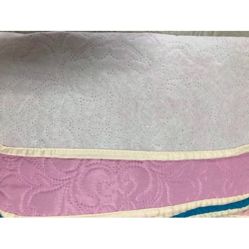 Pink Color Ultrasonic Microfiber Fabrics