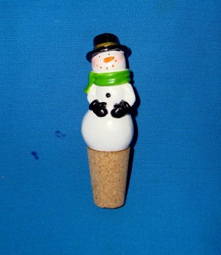 Harz-Schneemann-Flaschen-Stopper