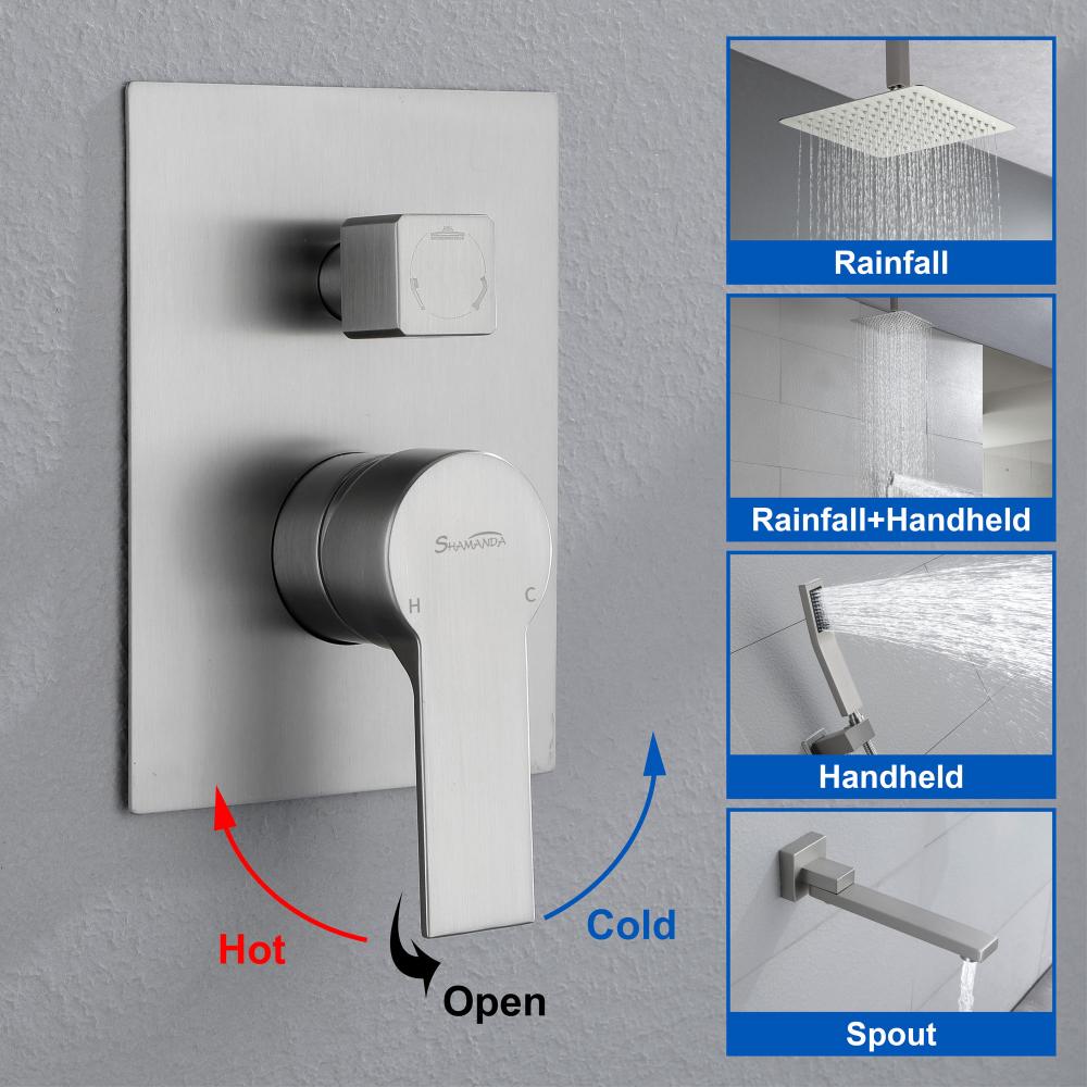 Ceiling shower system 88051bn 10 6