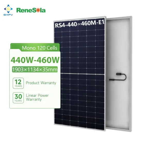 Renesola High-Power Monocrystalline Solar Panels: 440W, 445W, 450W, 455W, and 460W with Topcon P-Type Half Cell Technology and Double Glass Protection