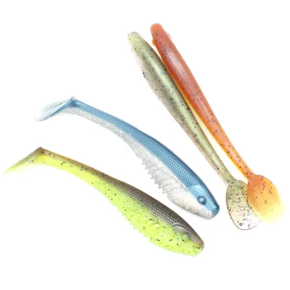 Colorful Soft Bait Swing Shad for Walleye, Zander, and Bass Fishing