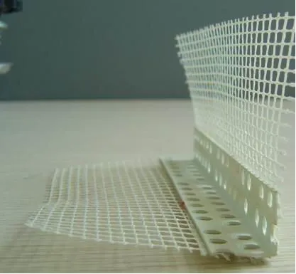 PVC corner with fiberglass mesh