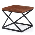 Modern Metal Leg Square Restaurant Coffee WoodTop Tables