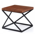 Modern Metal Leg Square Restaurant Kaffee WoodTop Tische