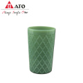 Ato Green Colored Retro Water Glass Cup