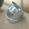 Galvanized plate spiral elbow untuk sambungan pipa ventilasi