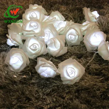 Romantic Battery-Powered LED Rose String Lights for Atmosphere Enhancement