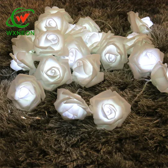 Romantic Battery-Powered LED Rose String Lights for Atmosphere Enhancement