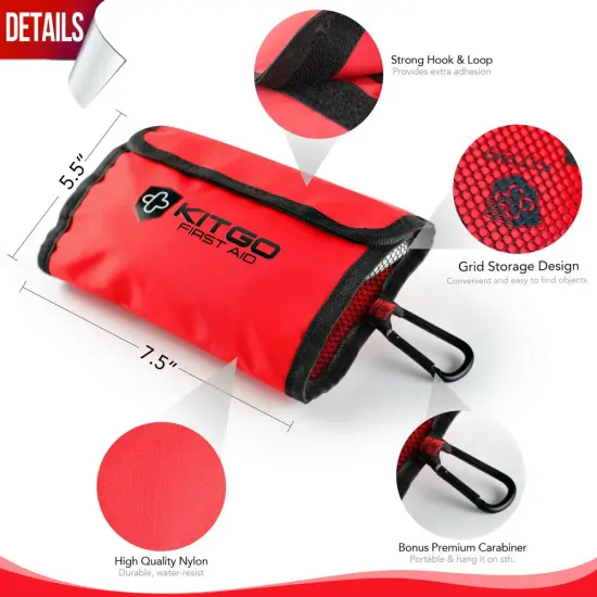 China Factory Wholesale First Aid Kit Backpack Outdoor Survival Emergency Medical Aid Survival Kit Pouch