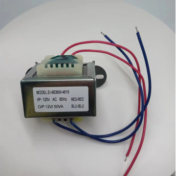 High Quality 12V 50W EI Core Transformer