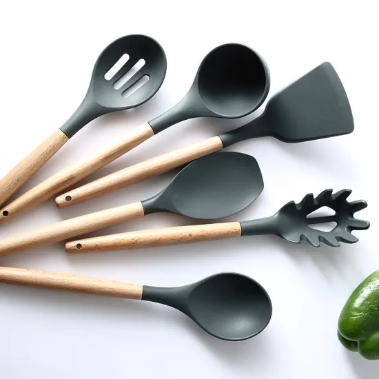 Household Non-stick Cookware With Spatula And Spoon