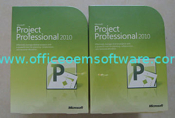 Project Professional 2010 Retail Box, Windows Genuine Microsoft Software With Coa Label