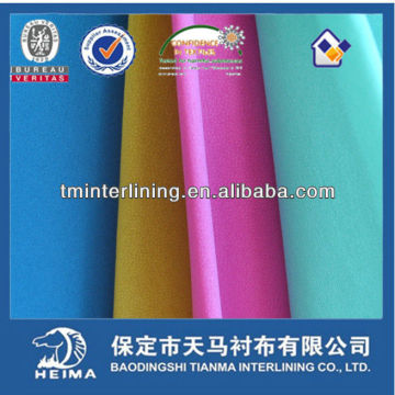 colorful woven fusible/fusing interlining fabric for women's fashionable dresses