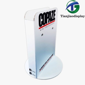 Hook-Mounted Rotating Cardboard Display for Product Showcase