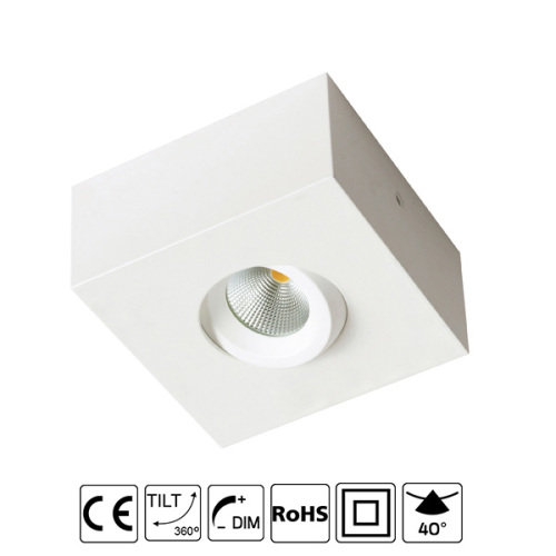 Einstellbare LED -Downlight -Oberfläche montiert