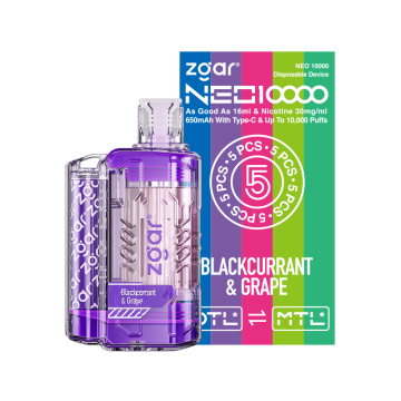 Zgar neo 10000 puffs-blackcurrant &amp; grape