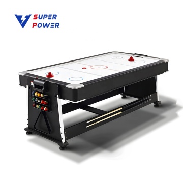 7 stóp 4-w-1 Gra stołowa: Dine, Hockey, Ping-Pong i Billiards for Home Entertainment