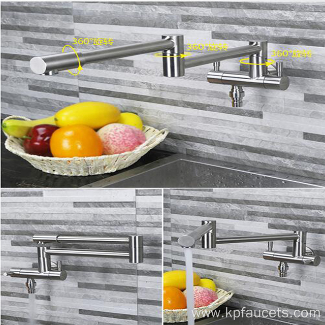 Multifunction Chrome Plated Gold Faucet