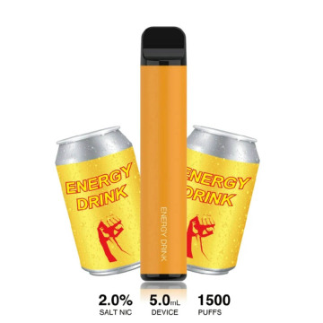 Lensen 1500puffs 850mAh 전자 담배 배터리 일회용 vape