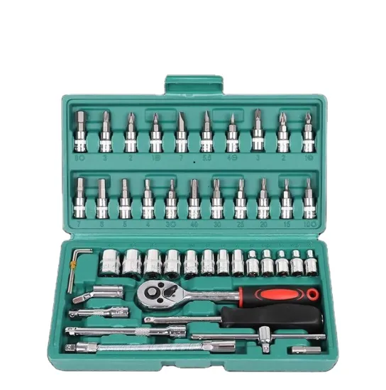 Professional Hand Gear: Flexible Torque Ratchet Wrench Set with Open End Combination Sockets