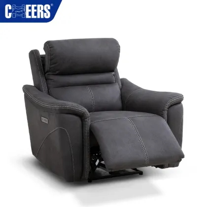 MANWAH CHEERS Factory Direct 3 Seat Electric Fabric Recliner Sofa for Living Room