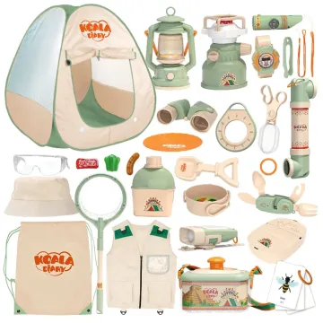 26pcs Camping Play Toy Insect-Catching Set with Accessories for Kids' Adventure Games