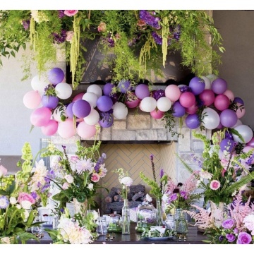 Pink Purple Latex Balloons Garland Arch Kit for Baby Shower Wedding Birthday Party Decorations