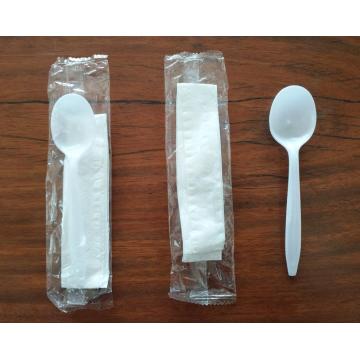 Disposable PP Spoon and Napkin