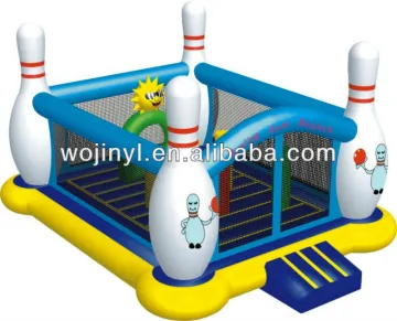 Inflatable bowling bounce castle for amusement/bowling castle