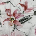 Softy Anti static Flower Match Pur Linen Tissu