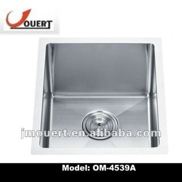OM-4539A 2012 OUERT Newest Stainless Steel Kitchen Sink, SUS 304, Single Bowl Hand-made sink