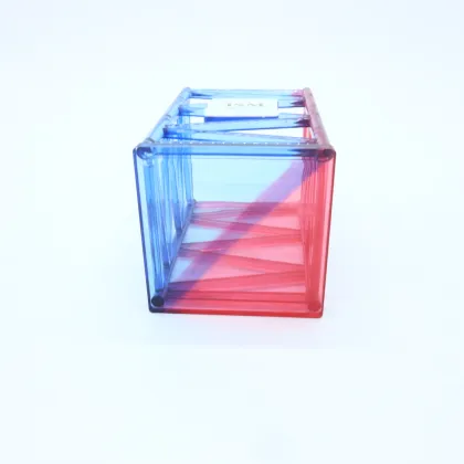 JSM Acrylic Desktop Organizer - Storage Box with Pen Pencil Holder
