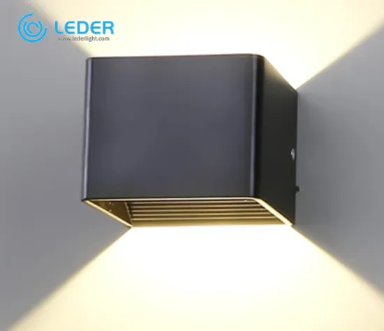 LEDER 5W Black LED Indoor Wall Lamp