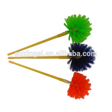 telescoping ceiling broom head with metal handle