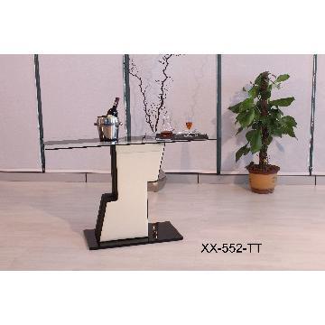 Bottom of glass tea/coffee table