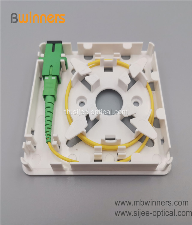 FTTH 86 ไฟเบอร์เต้าเสียบในร่ม 1 พอร์ต SC เต้ารับออปติคอลผนัง