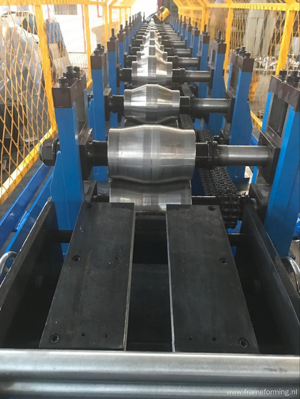 Small hat post roll forming machine