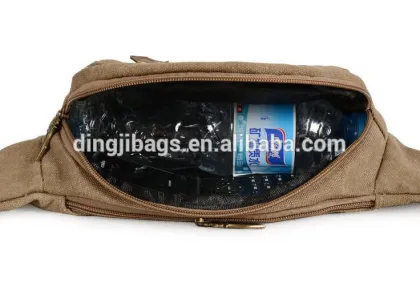 Wholesale sport portable canvas waist pack bag