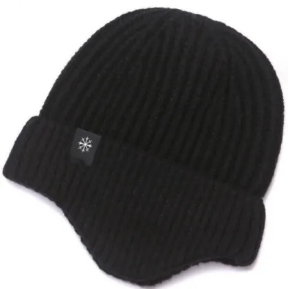 Plush Autumn & Winter Hat: Warm Ear Protection for Men, Middle-Aged, and Elderly - Fashionable, Thick Wool Knit Cap