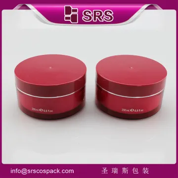 SRS free sample cosmetic 100ml 200ml plastic hair product containers