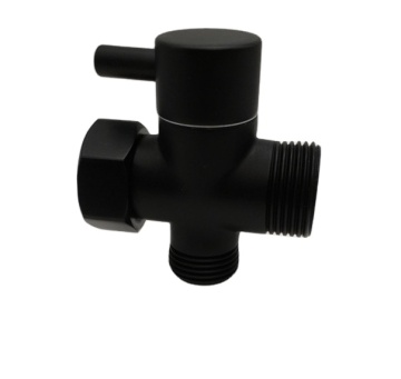 FY100-MB Matt Black Shower Faucet Fitting Brass Shower Diverter Valve