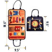 Junta de aventuras de aprendizaje de fieltro para niños pequeños