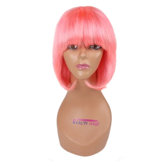 Free Sample Mellow Wave Short Bob Natural Color Human Wigs, 150% Density Virgin Peruvian Human Hair Straight Bob Wigs For Women
