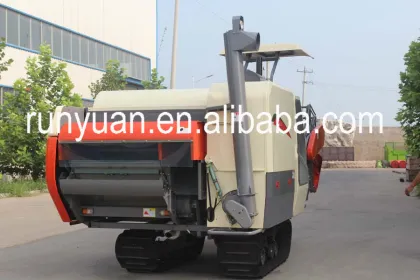 mud rice paddy field use Rice Harvest Machine 4LZ-2.3 track harvester