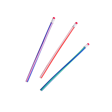 Hot Sale Hexagon Plastic Wood HB Pencil with Stamping Logo and Eraser