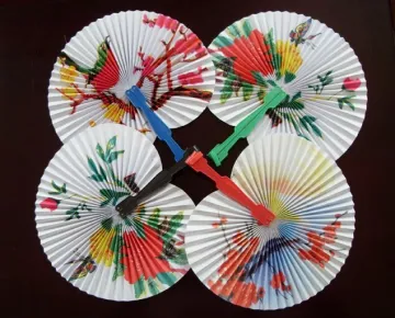 Hot weather paper hand fan for sales