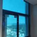 swithable smart glass smart bule curtain for building glass