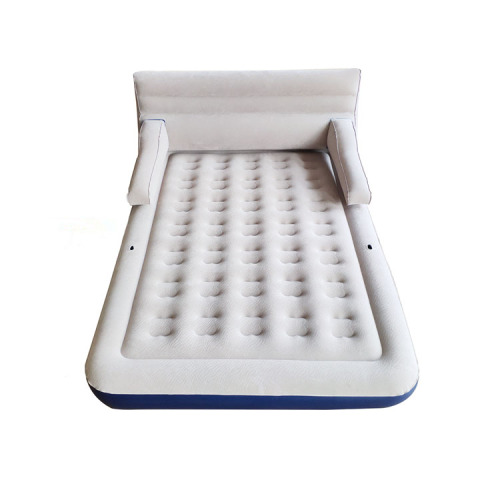 Air bed with removable backrest